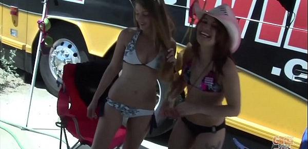  GIRLS GONE WILD - The party starts now with two hot lesbias getting busy!